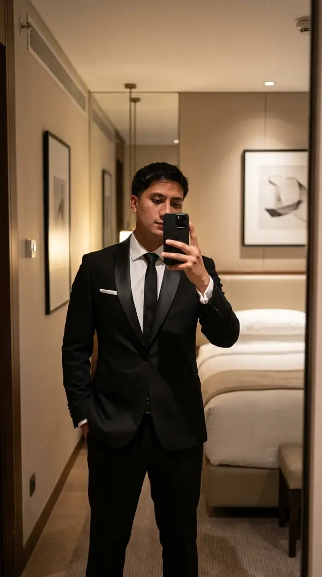 Misma persona con traje formal, creada con un prompt de la biblioteca
